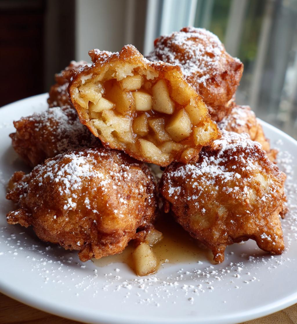 baked apple fritters