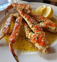 baked crab legs in butter sauce