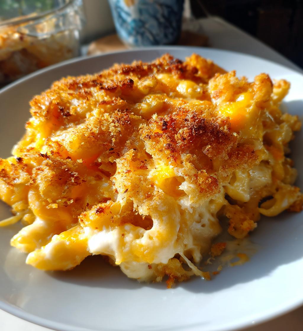 baked mac and cheese - detail 1