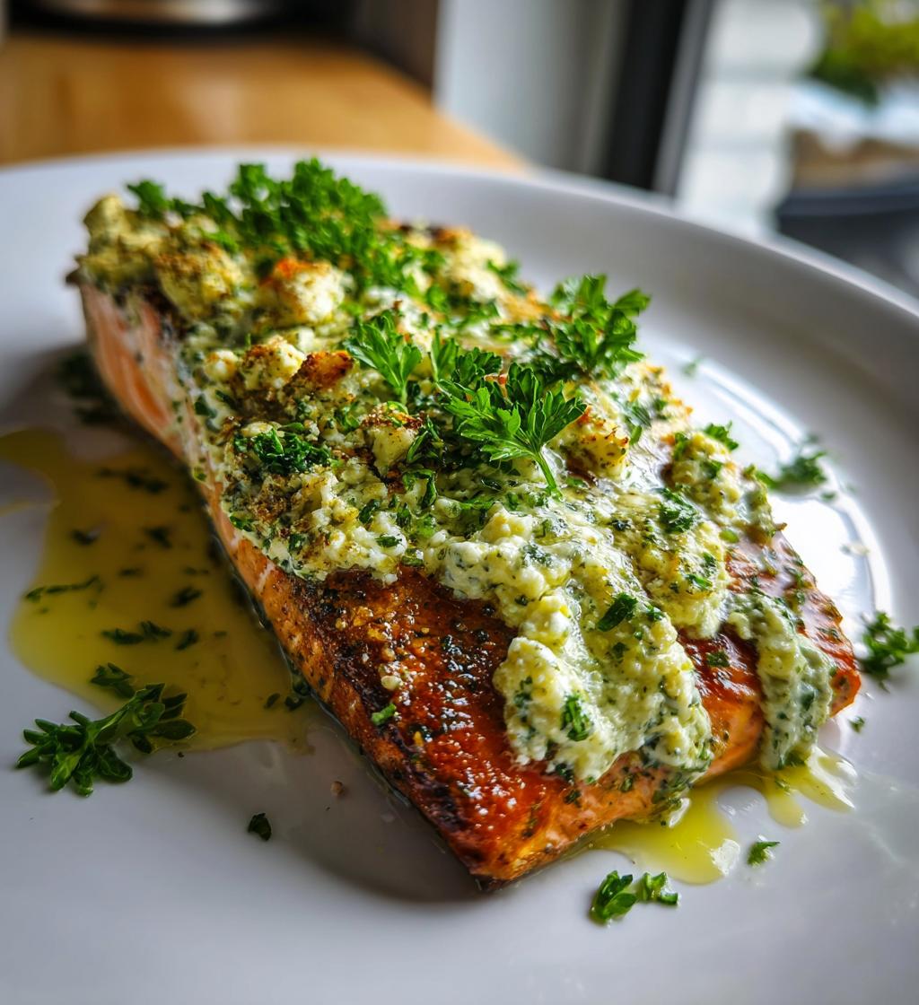 baked salmon with avocado feta - detail 1