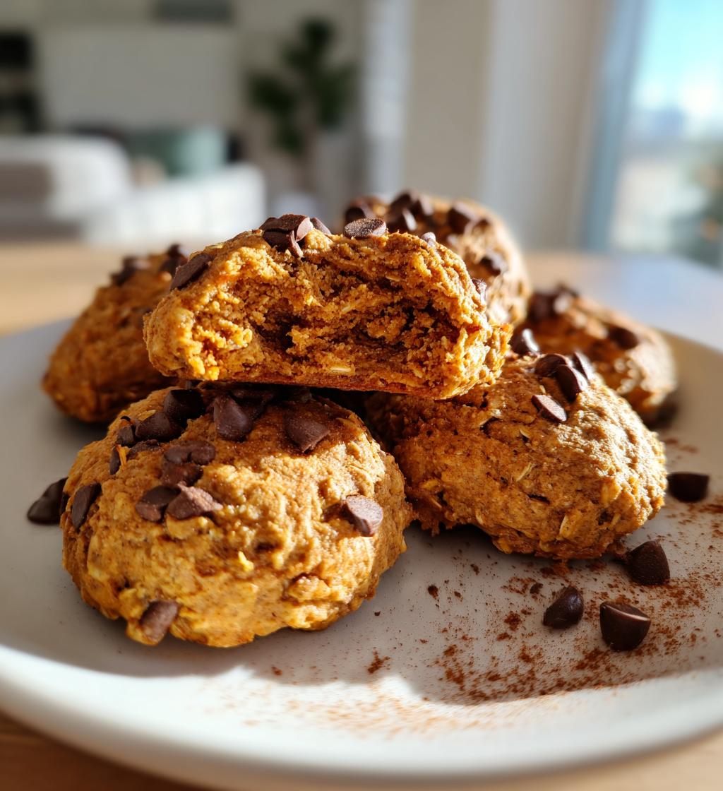 banana oatmeal high protein breakfast cookies