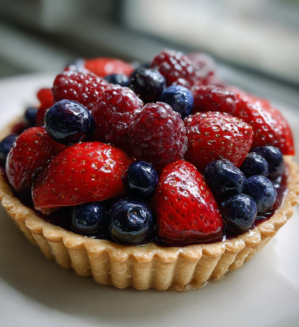 berry medley tart a delicious dessert