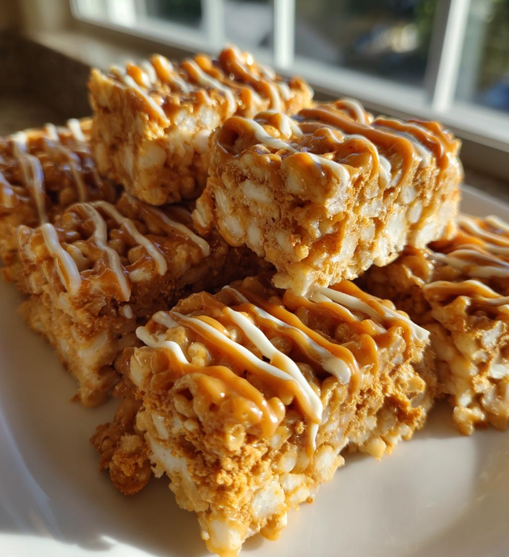 biscoff rice krispie treats