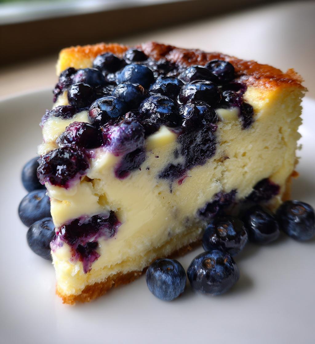 blueberry custard cake