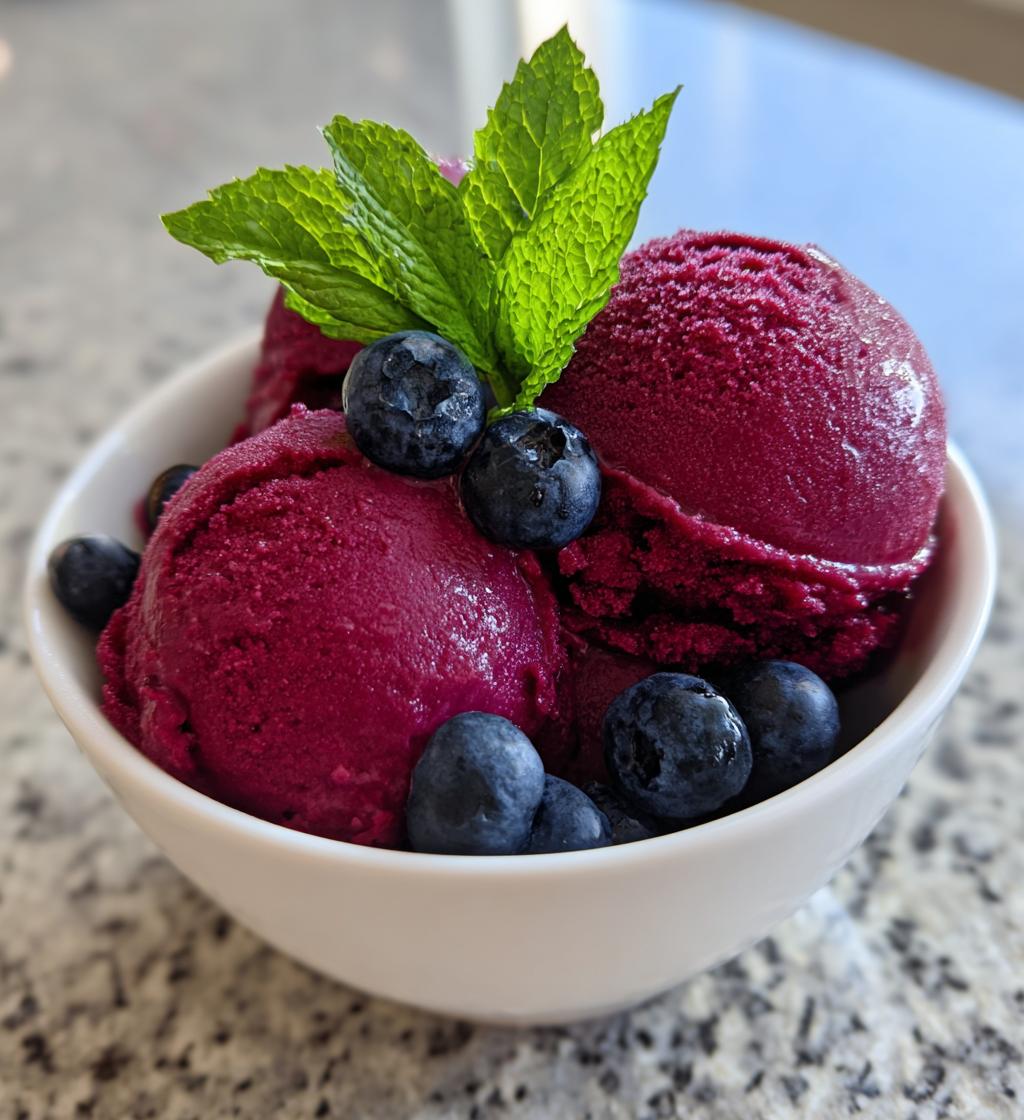 blueberry sorbet