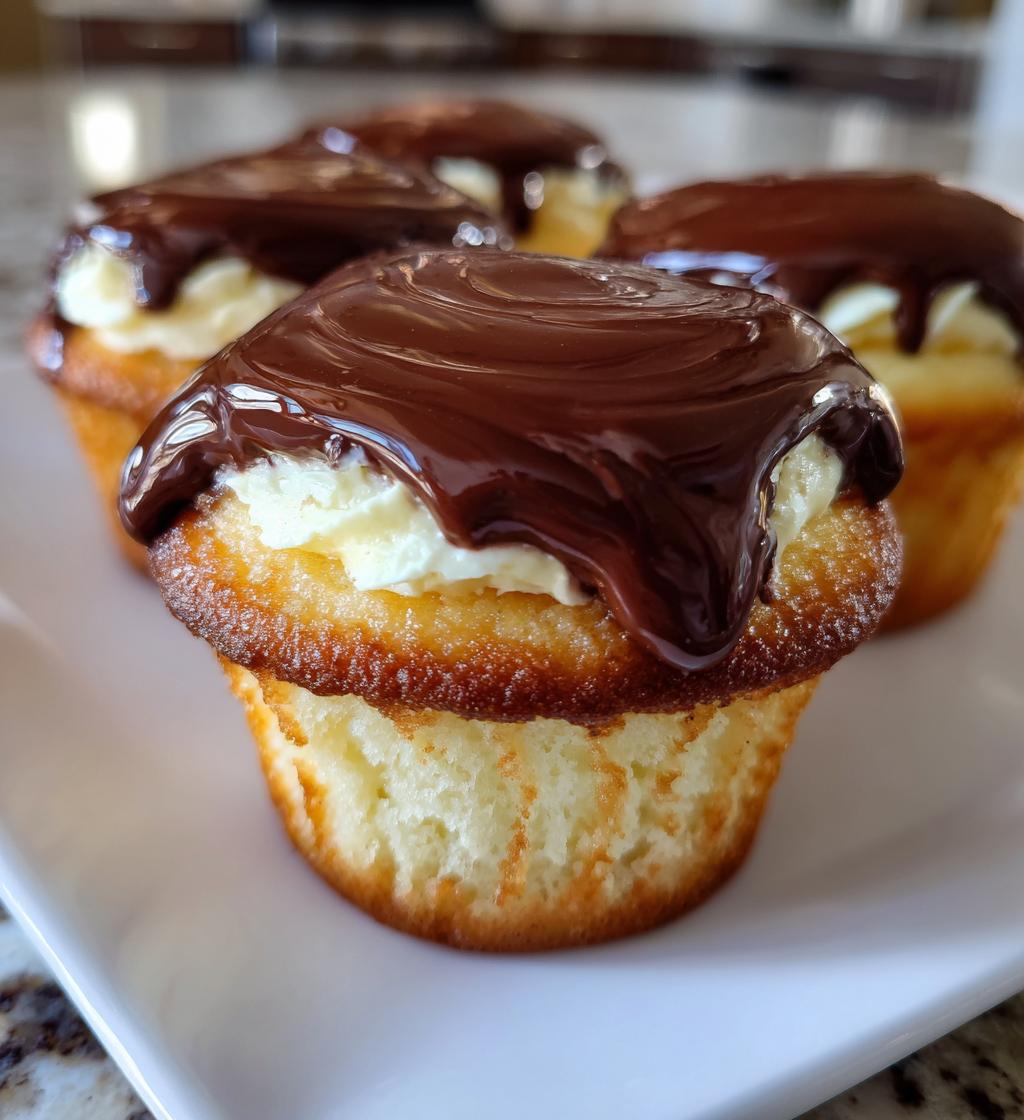 boston cream pie cupcakes