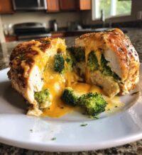 broccoli cheese stuffed chicken breast