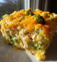broccoli rice cheese and chicken casserole