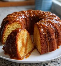 brown sugar caramel pound cake 2