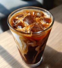 caramel hazelnut iced coffee