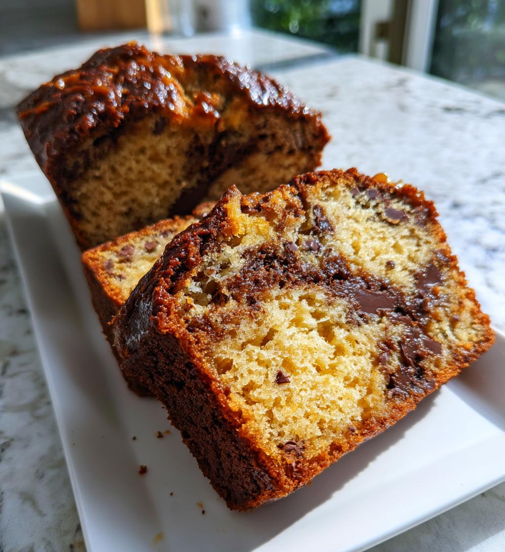 caramel macchiato banana bread - detail 1