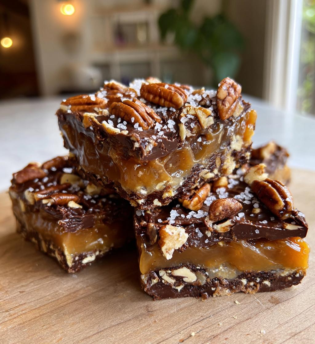 caramel pecan dream bars