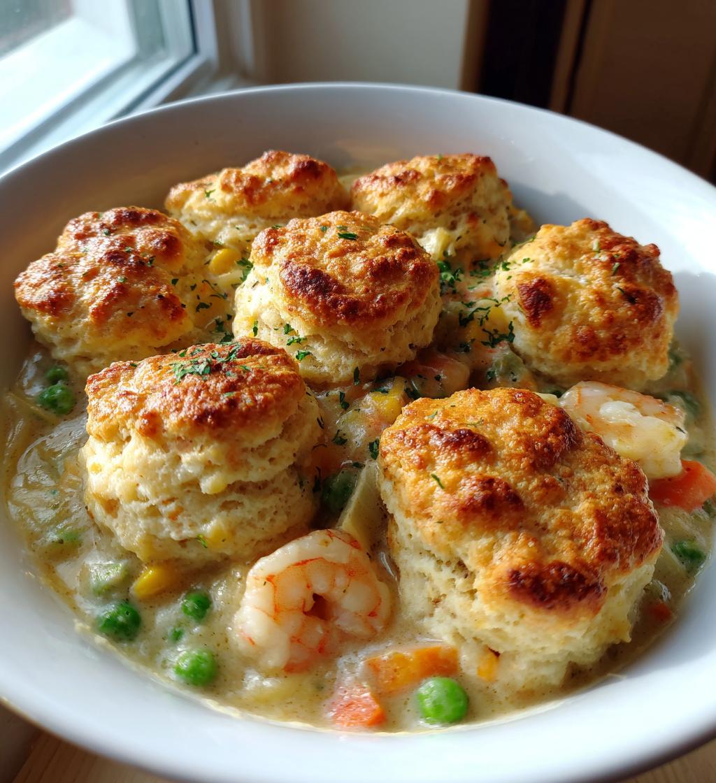 cheddar bay biscuit seafood pot pie