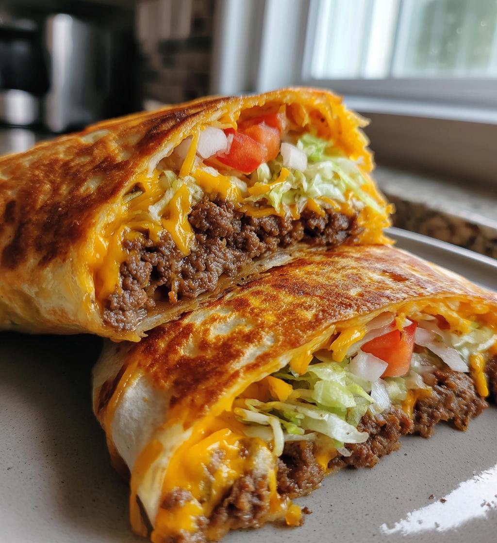 cheeseburger crunch wrap