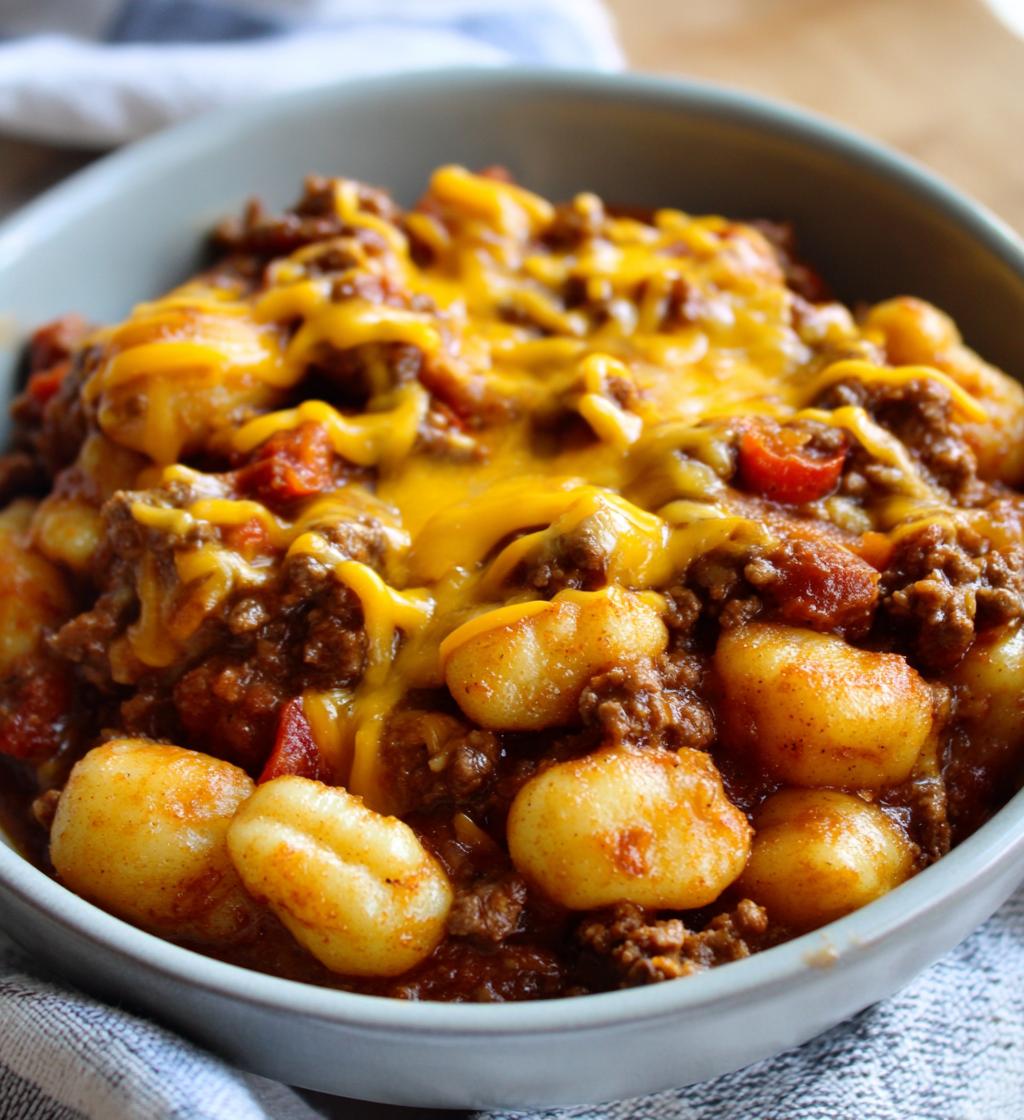 cheeseburger gnocchi easy one pot gnocchi recipe