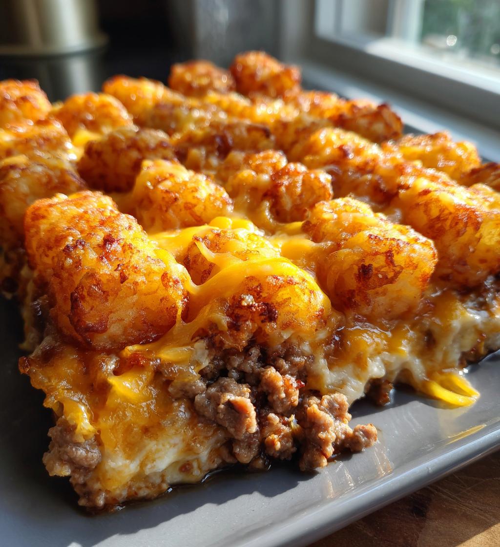 cheeseburger tater tot casserole recipe