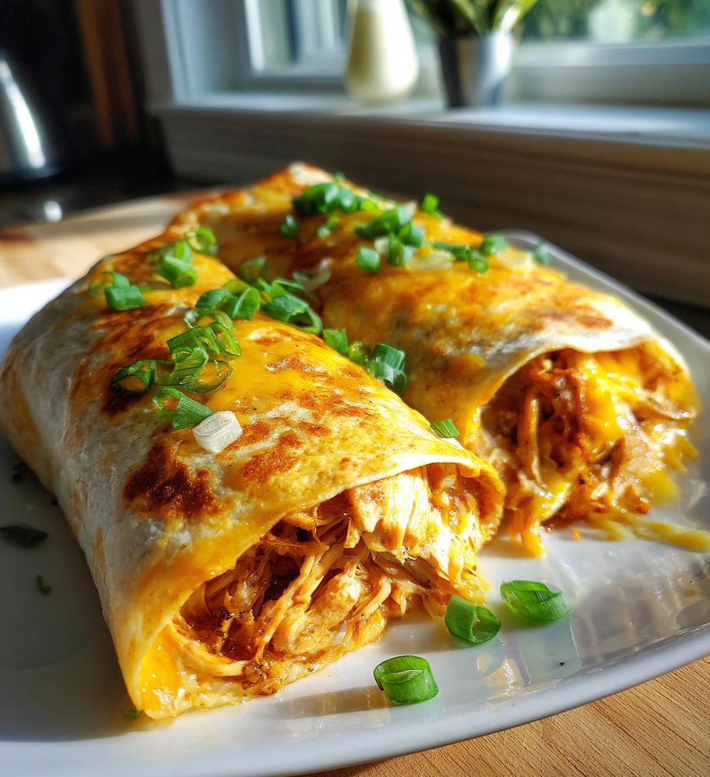 cheesy garlic chicken wraps