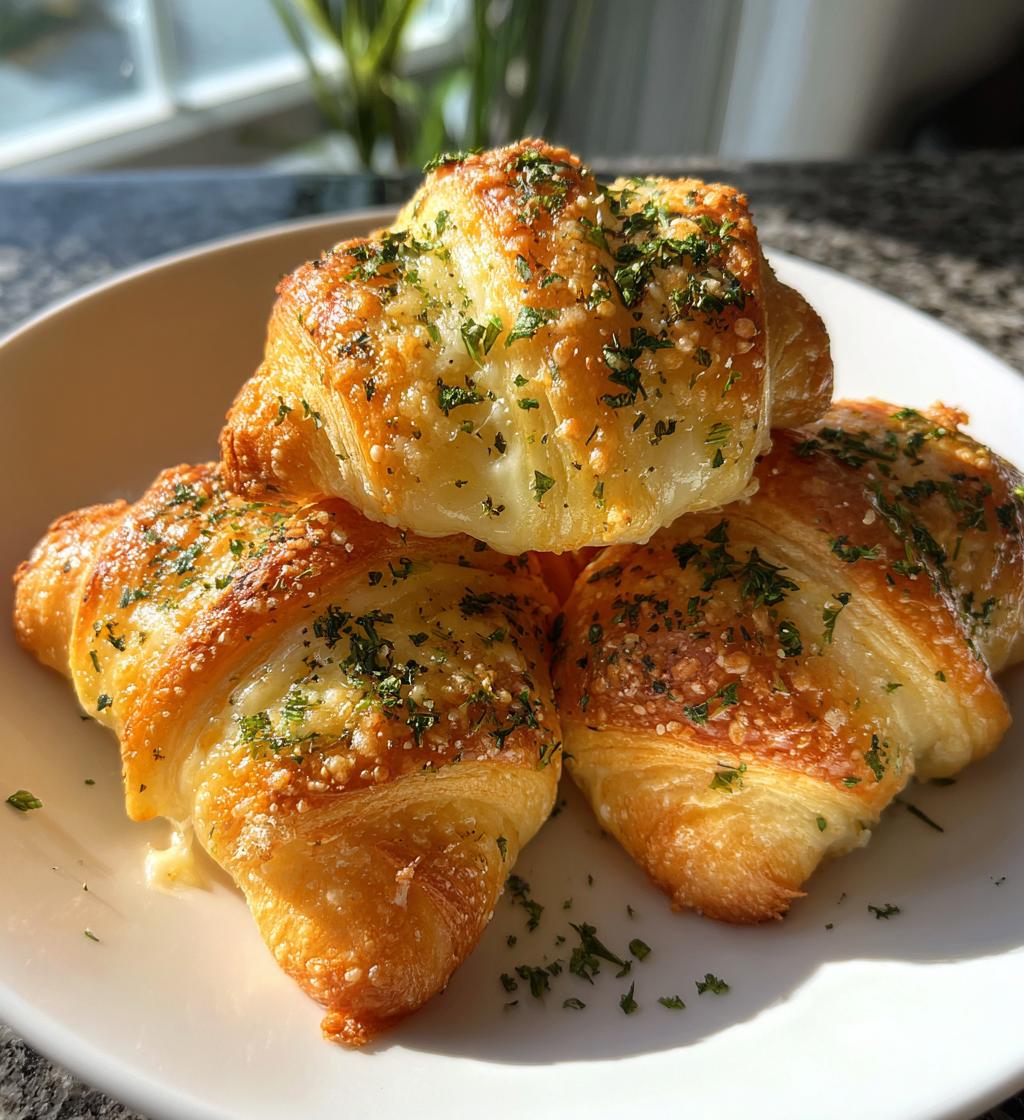 cheesy garlic crescent rolls