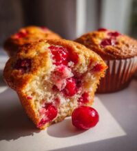 cherry cobbler muffins