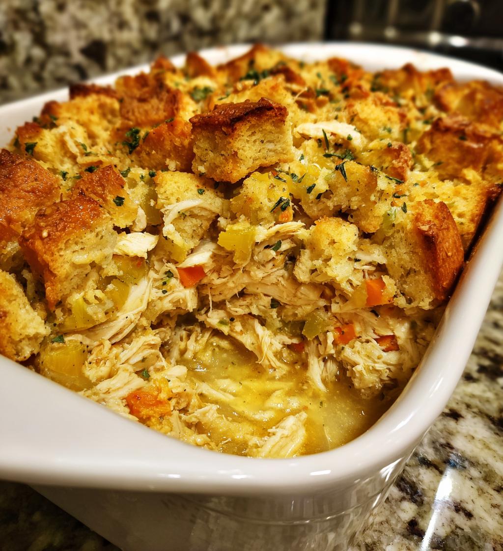 chicken and dressing casserole 2