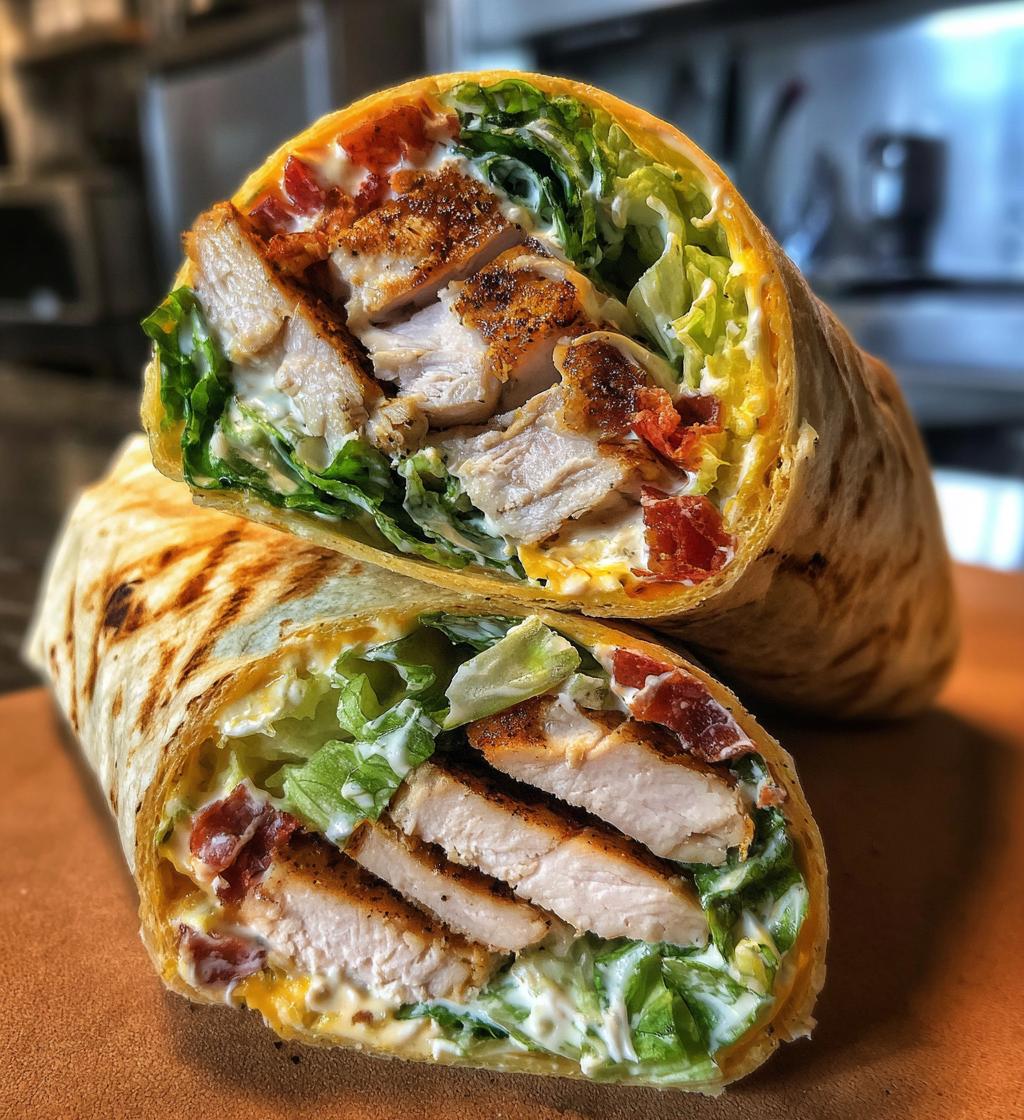 chicken caesar wrap