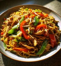 chicken chow mein with the ultimate chow mein sauce