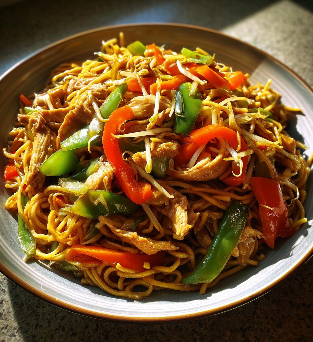 chicken chow mein with the ultimate chow mein sauce
