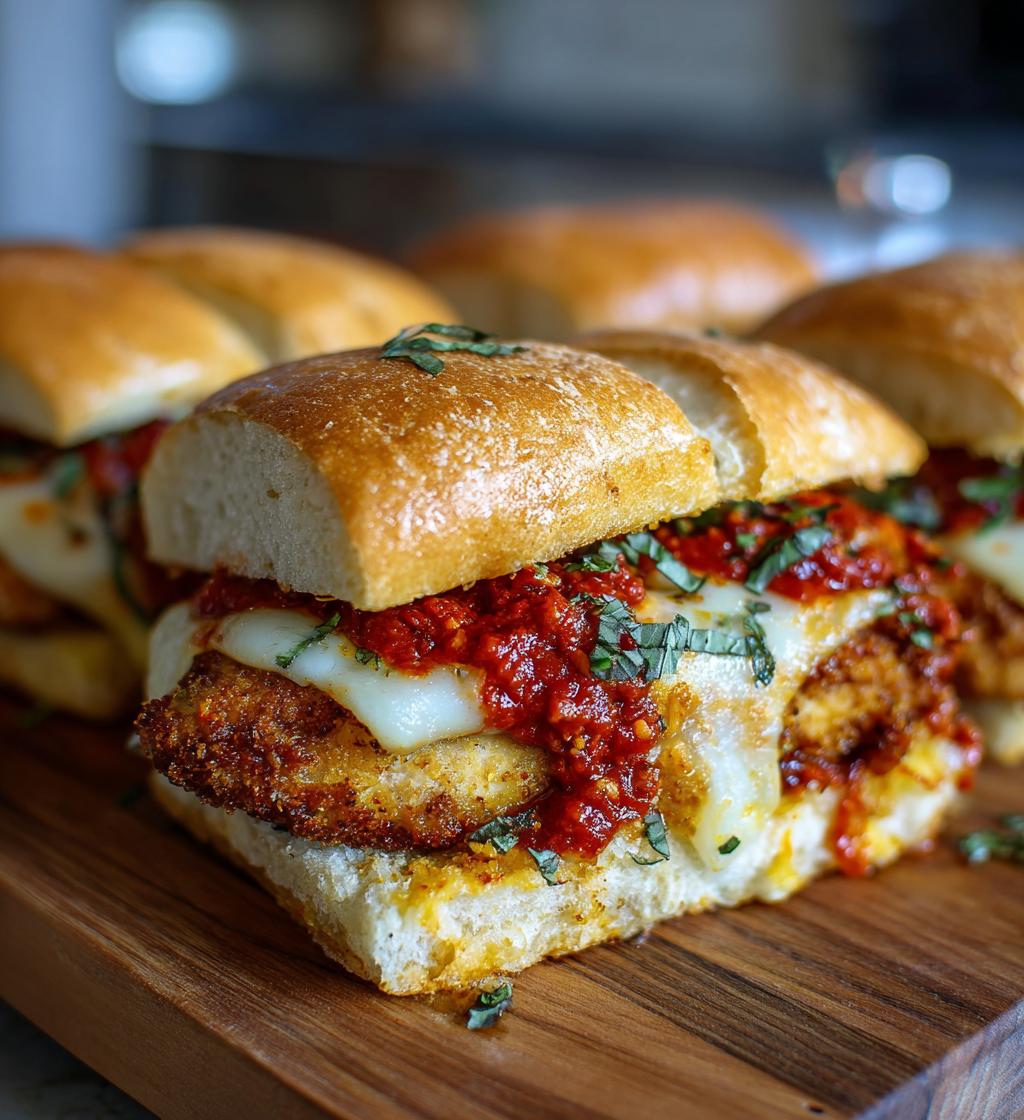 chicken parmesan sandwiches