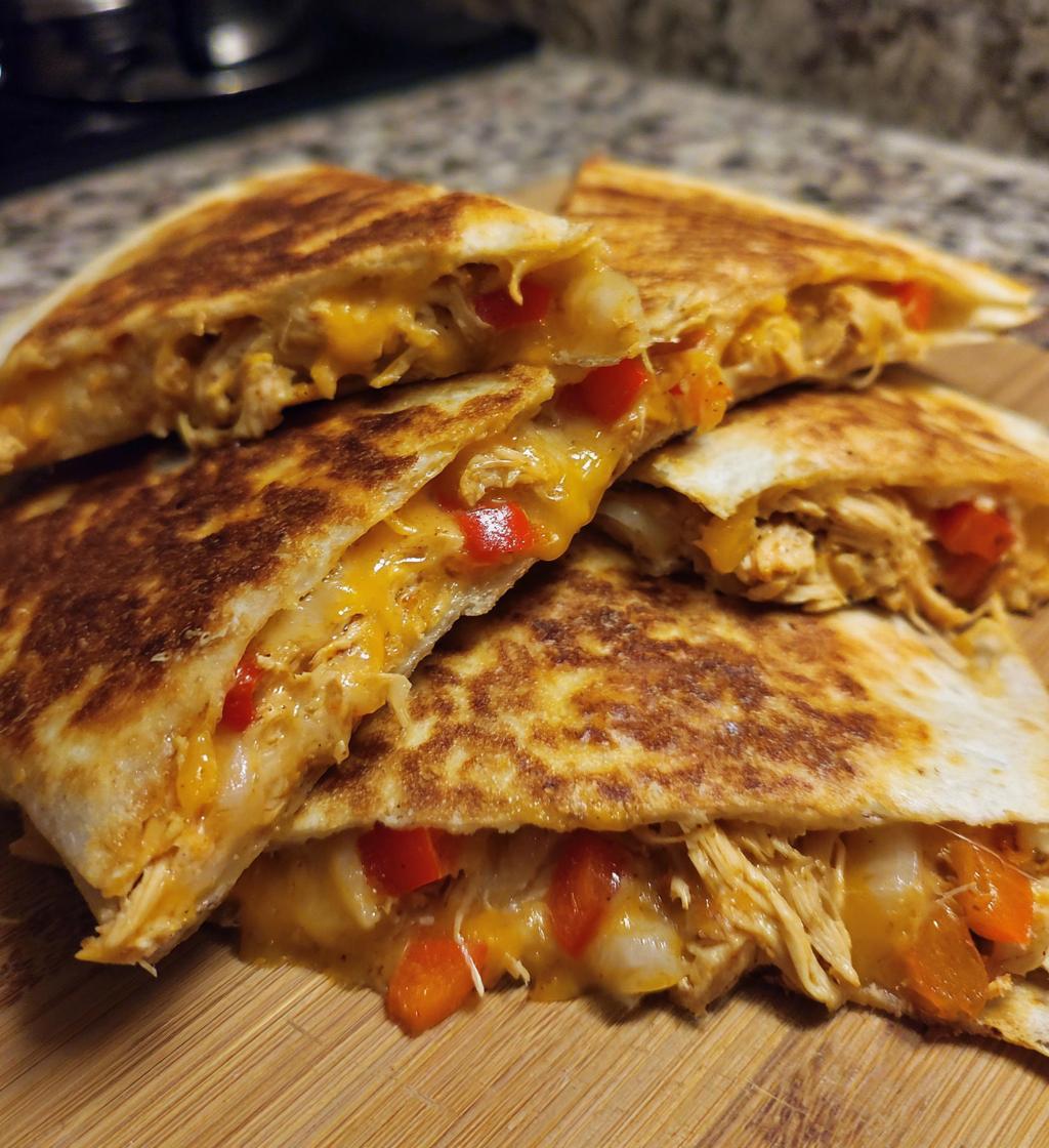 chicken sheet pan quesadilla