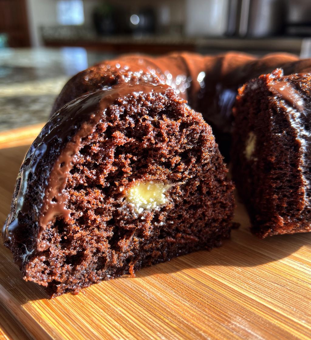 chocolate peanut butter bundt cake