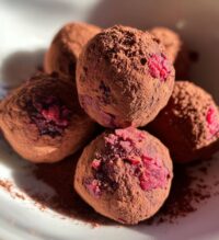 chocolate raspberry truffles
