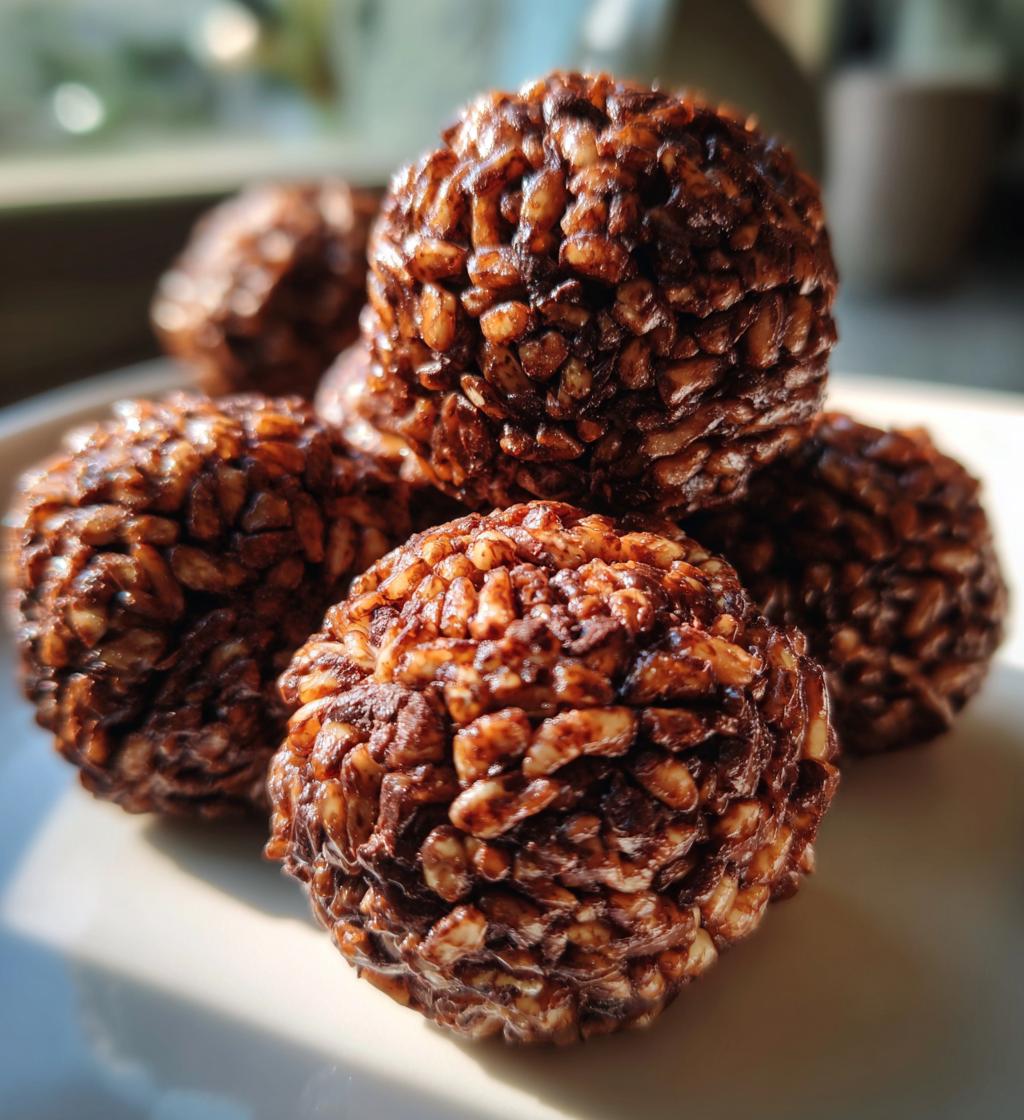 chocolate rice krispie balls