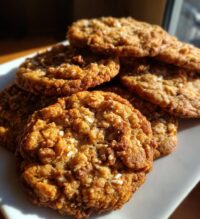 cinnamon oatmeal cookies with streusel