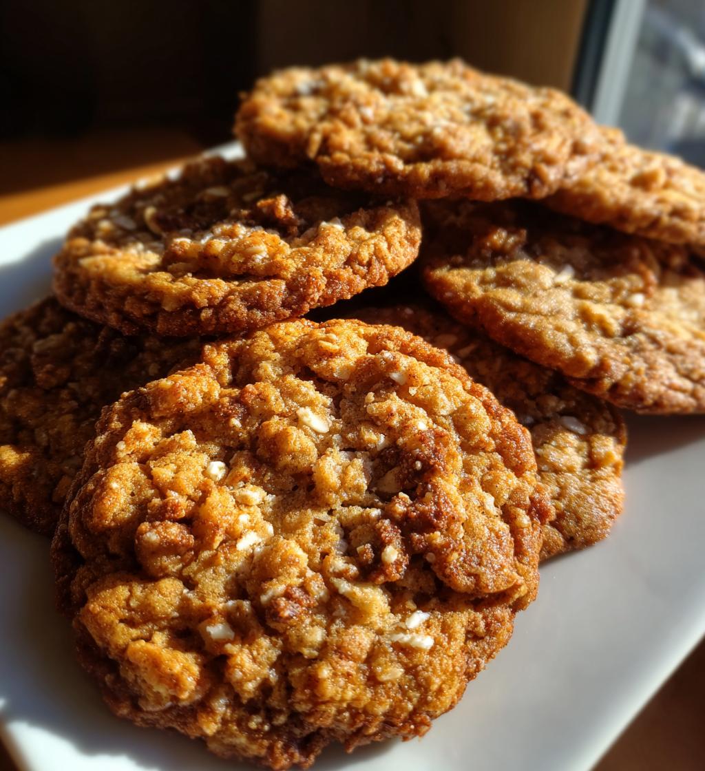cinnamon oatmeal cookies with streusel