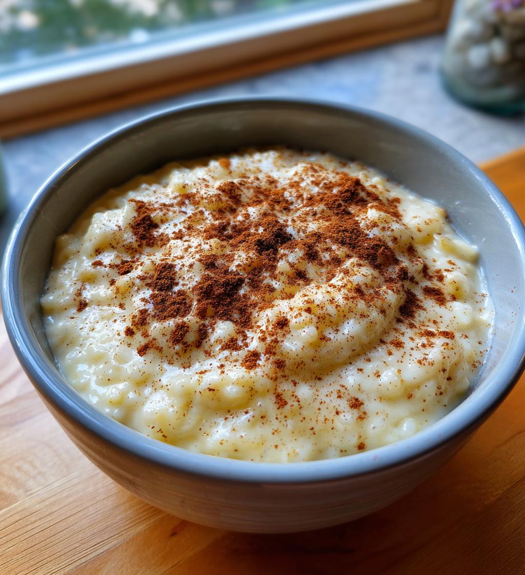 classic creamy rice pudding