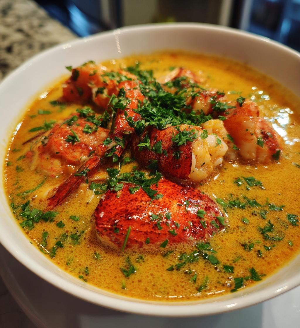 crab and shrimp seafood bisque