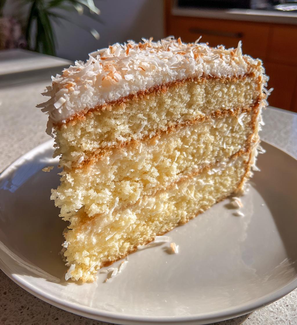 creamy coconut cake - detail 1
