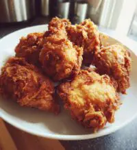 crispy juicy fried chicken