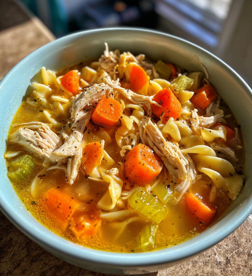 crockpot chicken noodle soup
