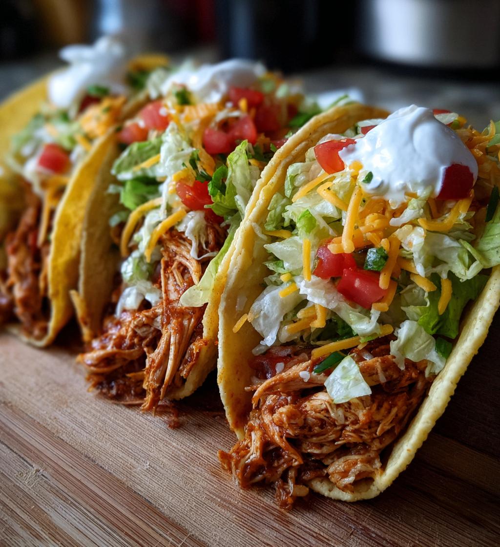 crockpot chicken tacos