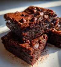 decadent double chocolate brownies