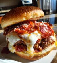 delicious crockpot pizza burgers recipe easy and juicy