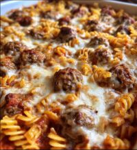 dump and bake meatball casserole