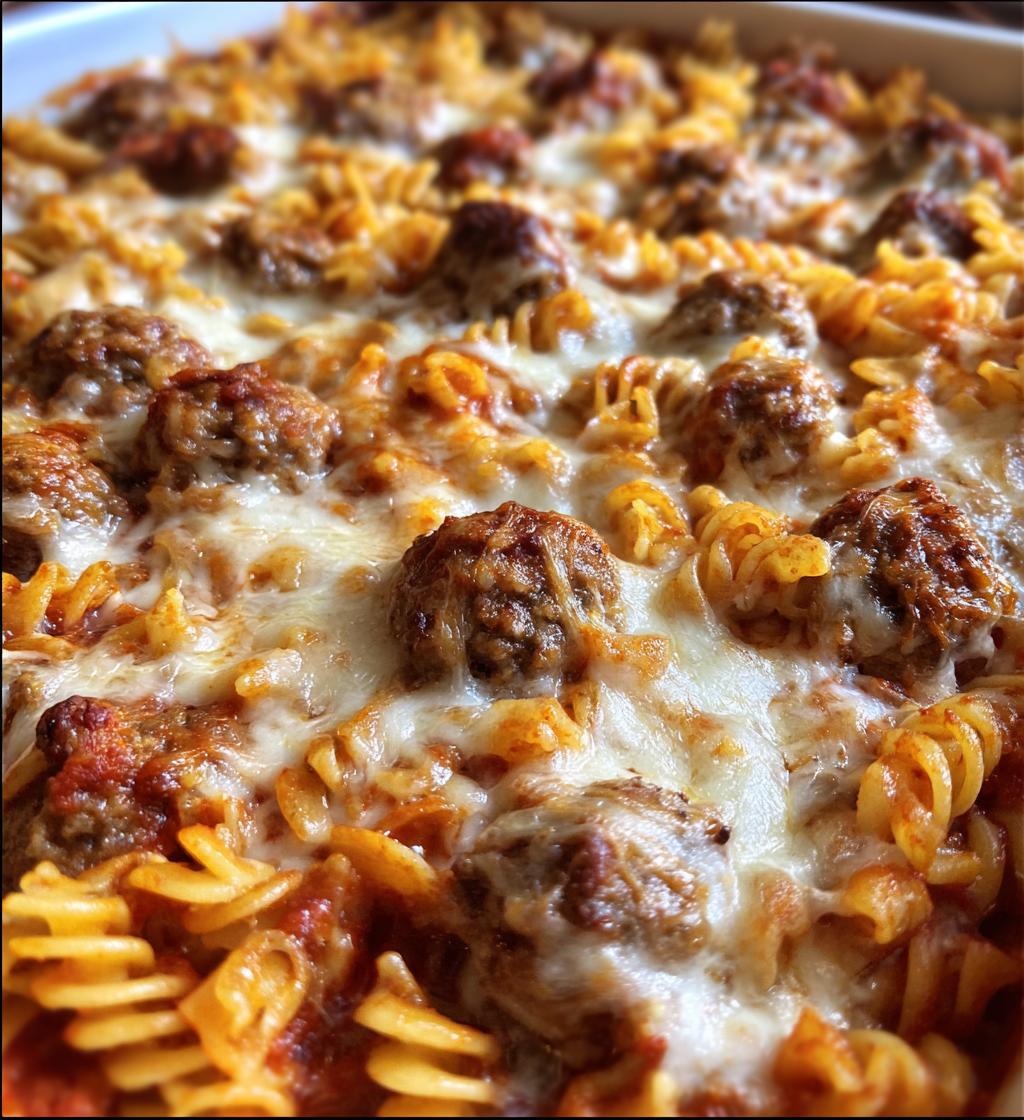 dump and bake meatball casserole