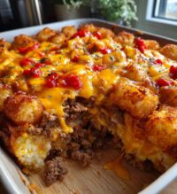 easy big mac tater tot casserole