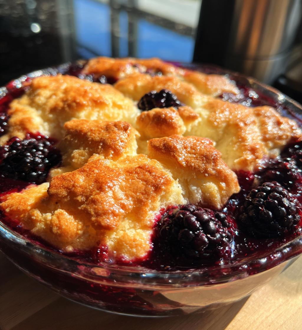 easy blackberry cobbler