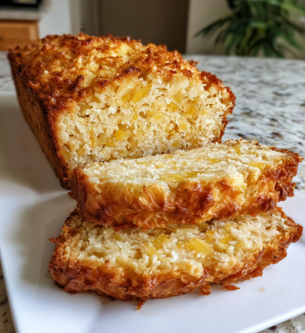 easy coconut pineapple bread