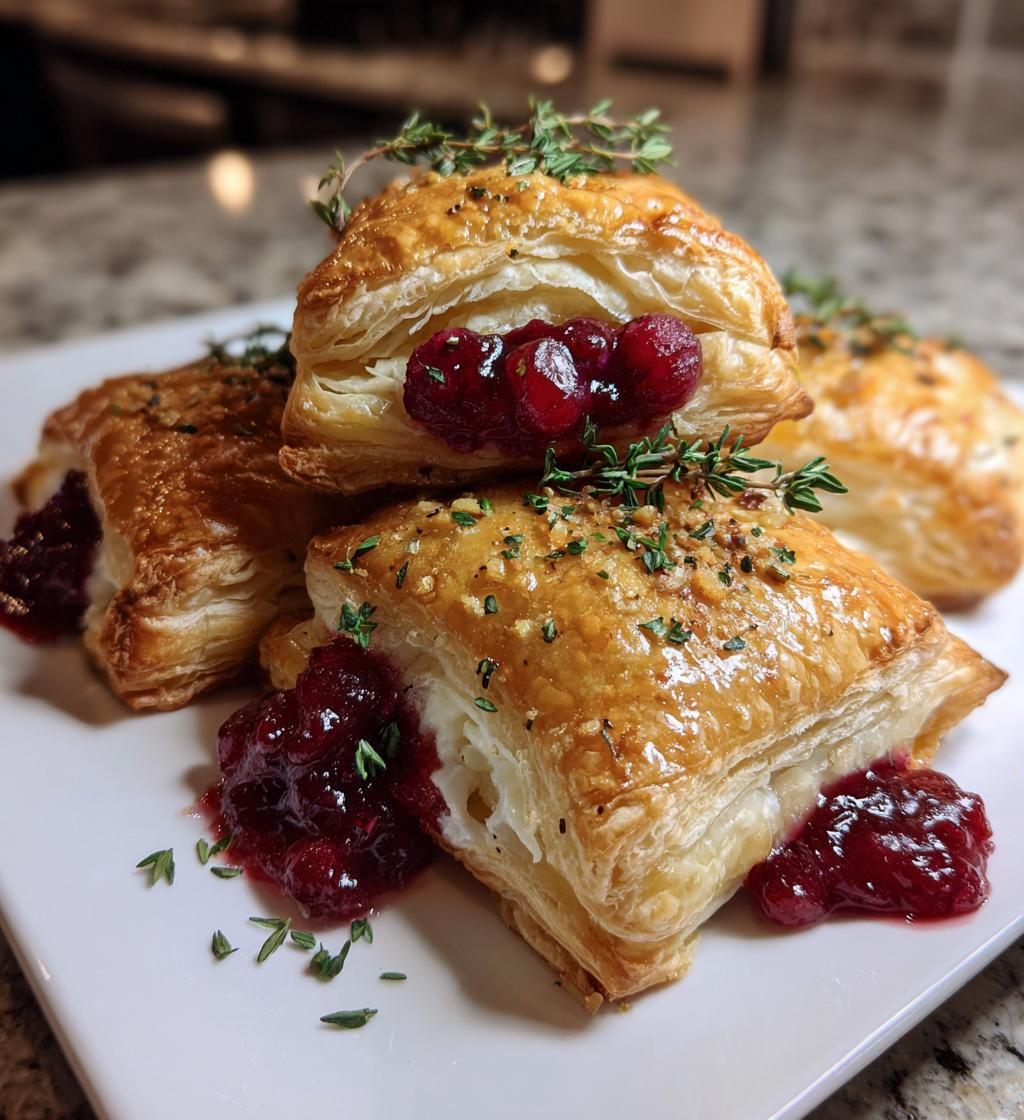 easy cranberry brie bites
