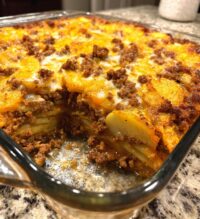 easy hamburger potato casserole