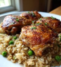 easy oven baked chicken and rice recipe